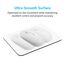 Dapesuom kleines Mauspad, 15,2 x 20,3 cm, mit Rutschfester Gummiunterseite, wasserdichtes Mini-Mauspad für Damen, Herren, kabellose Maus Laptops, Zuhause, Reisen, Elfenbeinweiß