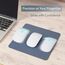 SenseAGE klein Mauspad 22x22cm | 0.2cm Ultradünnes Mousepad | Unterlage für Laser-/Kabel/Kabellos Maus | klein Mouse Mat ideal für Büro und Homeoffice | Slim Mausmatte (Dunkelblau (mit Logo))