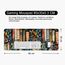 Blumen Mauspad Buch xl Groß Gaming Mousepad Retro Desk Pad Flower Desk Mat Book Bürozubehör Schreibtischunterlage Frauen 80x30cm (Blumen Retro)