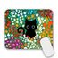 AOKSUNOVA Mauspad Katze Mousepad Klein Mauspad Blumen 24 x 20 cm Mousepad mit Motiv für Gaming Büro Office