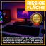 Retoo XXL Mauspad Gaming Groß 100 x 50, Rutschfest, Schreibtischunterlage, Tischunterlage Large Size, Verbessert Präzision und Geschwindigkeit, spezielle Oberfläche, Mousepad Schwarz
