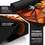 TITANWOLF - XXL Speed Gaming Mauspad 900 x 400mm - XXL Mousepad - Tischunterlage Large Size - verbessert Präzision und Geschwindigkeit - Polygon Lion