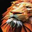 TITANWOLF - XXL Speed Gaming Mauspad 900 x 400mm - XXL Mousepad - Tischunterlage Large Size - verbessert Präzision und Geschwindigkeit - Polygon Lion