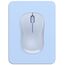 Dapesuom kleines Mauspad, 15,2 x 20,3 cm, mit Rutschfester Gummiunterseite, wasserdichtes Mini-Mauspad für Damen, Herren, kabellose Maus Laptops, Zuhause, Büro, Reisen, Himmelblau