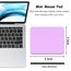Dapesuom kleines Mauspad, 15,2 x 12,7 cm, mit Rutschfester Gummiunterseite, wasserdichtes Mini-Mauspad für Damen, Herren, kabellose Maus Laptops, Zuhause, Reisen, Vanilleviolett