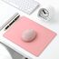 Dapesuom kleines Mauspad, 26 x 21 cm, mit Rutschfester Gummiunterseite, wasserdichtes Mini-Mauspad für Damen, Herren, kabellose Maus Laptops, Zuhause, Büro, Reisen, Rosa