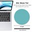 Dapesuom kleines Mauspad, 15.2 x 15.2 cm, mit Rutschfester Gummiunterseite, wasserdichtes Mini-Mauspad für Damen, Herren, kabellose Maus Laptops, Zuhause, Büro, Reisen, Malachitgrün