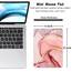 Dapesuom kleines Mauspad, 15,2 x 20,3 cm, mit Rutschfester Gummiunterseite, wasserdichtes Mini-Mauspad für Damen, Herren, kabellose Maus Laptops, Zuhause, Büro, Reisen, Rosa Marmor