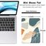 Dapesuom kleines Mauspad, 15,2 x 20,3 cm, mit Rutschfester Gummiunterseite, wasserdichtes Mini-Mauspad für Damen, Herren, kabellose Maus Laptops, Zuhause, Reisen, Blatt