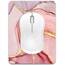 Dapesuom kleines Mauspad, 15,2 x 20,3 cm, mit Rutschfester Gummiunterseite, wasserdichtes Mini-Mauspad für Damen, Herren, kabellose Maus Laptops, Zuhause, Büro, Reisen, Rosa Marmor