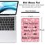 Dapesuom kleines Mauspad, 15,2 x 20,3 cm, mit Rutschfester Gummiunterseite, wasserdichtes Mini-Mauspad für Damen, Herren, kabellose Maus Laptops, Zuhause, Inspirerende Zitate