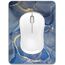 Dapesuom kleines Mauspad, 15,2 x 20,3 cm, mit Rutschfester Gummiunterseite, wasserdichtes Mini-Mauspad für Damen, Herren, kabellose Maus Laptops, Zuhause, Reisen, Grauer Goldmarmor