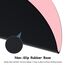 Dapesuom kleines Mauspad, 15.2 x 15.2 cm, mit Rutschfester Gummiunterseite, wasserdichtes Mini-Mauspad für Damen, Herren, kabellose Maus Laptops, Zuhause, Büro, Reisen, Rosa