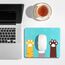 AOKSUNOVA Mauspad Gaming Mouse Pad rutschfest 24 x 20 x 0,3 cm Mauspad mit Katze Motiv Niedliches Design
