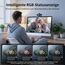 EMEET Nova 4K Dual-Camera Webcam für PC, Weitwinkel- und Teleobjektiv, Max. 11X Hybrid-Zoom, PDAF-Fokus, Fernbedienung, RGB-Beleuchtung, Webcam mit Mikrofon für Business oder Persönliche Online-Anrufe