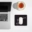 AOKSUNOVA Mauspad Mini 180 x 160 mm Mauspad Klein mit Motiv Mousepad Design Schwarz