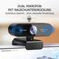 EMEET Webcam 1080P - NOVA Webcam mit Autofokus, Full HD Webcam mit 96° Weitwinkel und 2 Mikrofon mit Rauschunterdrückung, Automatische Lichtkorrektur, für Linux, Mac OS X, Konferenz (Packung mit 2)