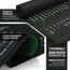TITANWOLF - XXL Speed Gaming Mauspad 1200 x 600mm - Excel Windows Outlook Word Shortcut Tastenkürzel auf ENGLISCH - Schwarz