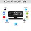 Diccik Webcam 2K, USB A Webcam mit Mikrofo, Kamera PC, Rauschunterdrückung Automatische Fixfokus für Live Streaming, Videoanrufe, Konferenzen, Spiel, PC/Mac/Notebook/MacBook