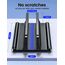VAYDEER Vertikaler Laptop Ständer Platzsparender 3in1 Vertical Stander Laptopständer zum Vertikalen Positionieren Kompatibel für MacBook Air, MacBook Pro, iPad, Tablets Notebook bis 17,3" Schwarz