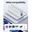 VAYDEER Vertikaler Laptop Ständer Laptopständer Platzsparender 3in1 Vertical Stander zum Vertikalen Positionieren Kompatibel für MacBook Air, MacBook Pro, iPad, Tablets Notebook bis 17,3" Weiß