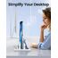 VAYDEER Vertikaler Laptop Ständer Laptopständer Platzsparender 3in1 Vertical Stander zum Vertikalen Positionieren Kompatibel für MacBook Air, MacBook Pro, iPad, Tablets Notebook bis 17,3" Weiß