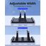 VAYDEER Vertikaler Laptop Ständer Platzsparender 3in1 Vertical Stander Laptopständer zum Vertikalen Positionieren Kompatibel für MacBook Air, MacBook Pro, iPad, Tablets Notebook bis 17,3" Schwarz
