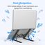 Laptop Ständer, Faltbarer Aluminium Notebook Ständer, Höhenverstellbarer Laptopständer Belüftet Kühlung Laptop Halterung für MacBook Pro/Air, HP, Sony, Dell,alle 10-15,6 ” Laptops, Tablets-Schwarz