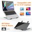 GRIFEMA GB1054B Laptop ständer für Schreibtisch, Höhenverstellbarer Laptop Riser, Tragbarer LaptopStänder mit 7 Neigungsverstellungen für 10"-17,3" Laptops und Tablets - Schwarz