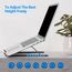 Laptop Ständer, Faltbarer Aluminium Notebook Ständer, Höhenverstellbarer Laptopständer Belüftet Kühlung Laptop Halterung für MacBook Pro/Air, HP, Sony, Dell,alle 10-15,6 ” Laptops, Tablets-Schwarz
