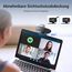 N newline 4k Webcam mit 2 Mikros & Metall Stativ, 1080p@60FPS, PDAF Autofokus in 1 Sekunde, Klar Stereo-Sound, Lichtkorrektur, USB Kamera PC für Videokonferenz Windows MacOS Zoom Teams