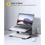 Soqool Laptop Ständer, Aluminium Laptop Stand mit Belüftung, Ergonomisch Laptop Halterung für Schreibtisch, Kompatibel mit MacBook Air/Pro, Lenovo, Huawei, Acer, Dell, HP (10-17 Zoll)