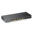 Zyxel 10-Port Gigabit Unmanged PoE+ Switch, 8 Ports mit PoE 130 Watt max. 2 SFP-Ports - Design ohne Lüfter fanless [GS1100-10HP]