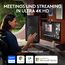 Logitech MX Brio Ultra HD 4K Collaboration and Streaming Webcam, 1080p at 60 FPS, Dual Noise Reducing Mics, Show Mode, USB-C, Webcam Cover, Works with Microsoft Teams, Zoom, Google Meet, Graphit