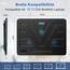 TECKNET Laptop Kühlpads, Laptop Kühler für 12-17 Zoll, Cooling Pad Notebook Cooler Ständer Kühlpad Kühlmatte, 2 USB-Ports, 3 Lüfter mit LEDs(Blau+Schwarz)