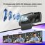 Nulaxy QHD 2K Webcam mit Automatische Lichtkorrektur, PC Camera mit 2 Rauschunterdrückungs Mikrofonen, 1,5M USB Plug & Play, 92° Ultra-Weitwinkelobjektiv mit Abdeckung, für Videoanrufe, Konferenzen