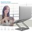 BoYata Laptop ständer: Multi-Angle-Standfuß mit Heat-Vent, Aluminium Einstellbares Notebook ständer kompatibel für Laptop (10-17 Zoll), einschließlich MacBook Pro/Air, Surface, Samsung, HP(Grau)