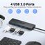 acer USB 3.0 Hub mit USB-C-Stromversorgung, Ultra Slim Typ-A Verteiler 4 Ports Multiport Adapter für PC, Laptop, Tastatur, Maus, HDD, MacBook Pro/Air, iMac, Surface Pro, macOS Windows Linux usw.-60cm