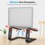 OMOTON Laptop Ständer, Notebook Ständer mit Belüftung, Universal PC Riser Ergonomisch Laptop Halterung, Aluminium Laptop Stand, passend für Laptops in 10-15,6 Zoll für MacBook Pro/Air, Schwarz