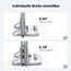 UGREEN Vertikaler Laptop Ständer Aluminium 3 Slot Vertikal Stand Vertikaler MacBook Ständer Platzsparende Halterung für MacBook Pro/Air, iPad, Huawei, Surface, Dell, HP und andere