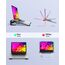 Soqool Laptop Ständer, Ergonomisch Laptop Halterung für Schreibtisch, Aluminium Notebook Ständer mit Belüftung, Kompatibel mit MacBook Air/Pro, Lenovo, Huawei, Acer, Dell, HP (10-17 Zoll)