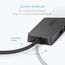 Anker 4-Port USB 3.0 Ultra Flacher Datenhub, Geeignet für MacBook, Mac Pro/mini, iMac, Surface Pro, XPS, Notebook PC, USB Flash Drives, Mobile HDD, und mehr