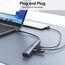 MOKiN 10Gbps USB C HUB, MacBook Adapter USB HUB mit 4K@60Hz Video Output, 100W PD Charging, USB C Data Transfer, Multiport Dongle for MacBook Pro, iPad Pro and Type-C Devices