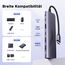 UGREEN Revodok 1071 USB C Hub HDMI 4K, PD 100W, USB 3.0 Datenports, SD/TF Kartenleser Multiport Adapter Kompatibel mit iPhone 17/16, MacBook, iPad, Surface Laptop, Galaxy S24, Steam Deck usw.