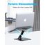 Babacom Laptop Ständer Höhenverstellbar, Faltbarer Laptop Stand aus Aluminiumlegierung Ergonomischer, Belüfteter Laptopständer Kompatibel mit MacBook Air, Pro, Allen Laptops 10-16" (Grau)