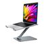 Babacom Laptop Ständer Höhenverstellbar, Faltbarer Laptop Stand aus Aluminiumlegierung Ergonomischer, Belüfteter Laptopständer Kompatibel mit MacBook Air, Pro, Allen Laptops 10-16" (Grau)