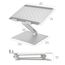 Amazon Basics Verstellbarer ergonomischer Laptopständer mit Wärmeabzug, stufenlose Höhen- und Winkelverstellung, ideal für einen Laptop bis 43,9 cm (17,3 Zoll), 27.9 x 23 x 5.6 cm, Silber