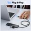 acer USB 3.0 Hub mit USB-C-Stromversorgung, Ultra Slim Typ-A Verteiler 4 Ports Multiport Adapter für PC, Laptop, Tastatur, Maus, HDD, MacBook Pro/Air, iMac, Surface Pro, macOS Windows Linux usw.-60cm