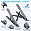 AOVUYCK-Store Laptop Ständer, 8-Stufe Einstellbar Laptop Stand, Tragbar Höhenverstellbarer Belüfteter Laptopständer, Notebook Ständer für MacBook, Lenovo, Dell, 10-15,6'' Laptops, Tablets, Notebooks.