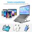 AOVUYCK-Store Laptop Ständer, 8-Stufe Einstellbar Laptop Stand, Tragbar Höhenverstellbarer Belüfteter Laptopständer, Notebook Ständer für MacBook, Lenovo, Dell, 10-15,6'' Laptops, Tablets, Notebooks.